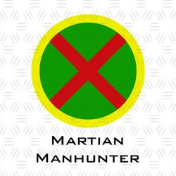 Avengers Superhero Martian Manhunter Logo SVG
