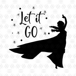 Let It Go Elsa Princess SVG