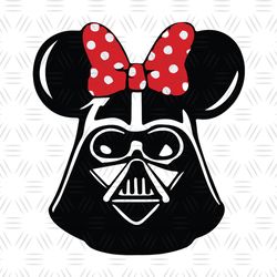lord darth vader minnie mouse ears svg