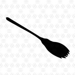 Harry Potter The Wizard Flying Broom Silhouette Vector SVG