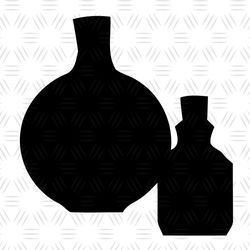 Harry Potter Potion Vase Silhouette Vector SVG Cut Files