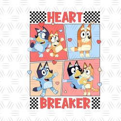 Bluey Bingo Heart Breaker PNG