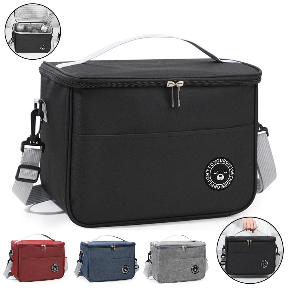 Insulated Lunch Box Bag With Shoulder Strap Leakproof TravelFriendly For Work School Picnics 5