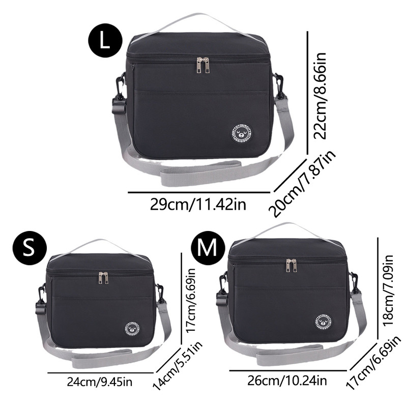Insulated Lunch Box Bag With Shoulder Strap Leakproof TravelFriendly For Work School Picnics 4