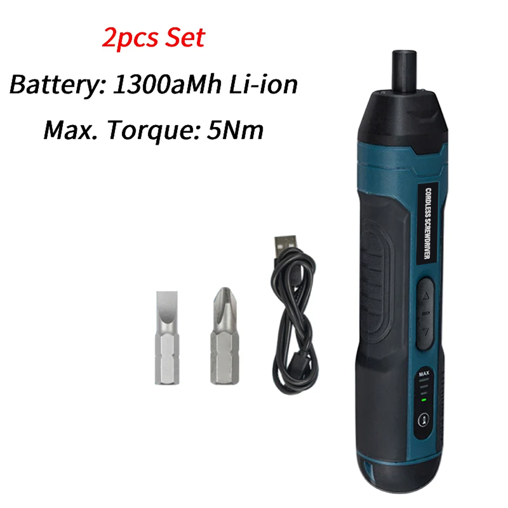 Mini Electric Screwdriver Set MultiFunction Power Drill with Adjustable Torque for Precision Repai