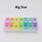 New Weekly Pill Organizer Portable 7Day Travel Pill Case with 14 Grids for Vitamins Medicine Fi