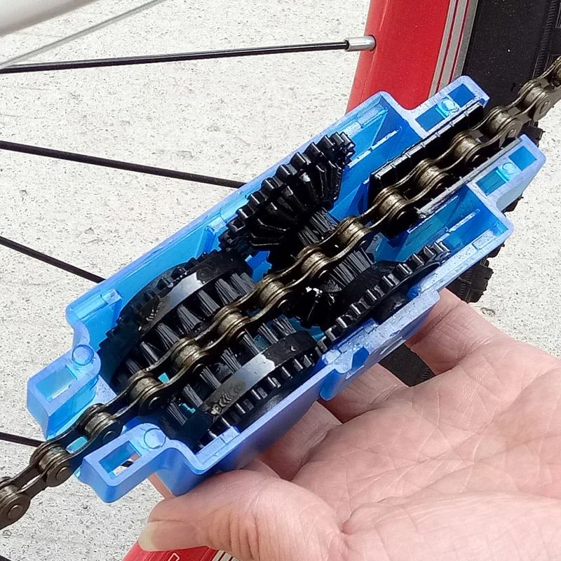 Portable Bicycle Chain Cleaner 3D Rotating Brush Scrubber Wash Tool For Mountain Road Bikes 0