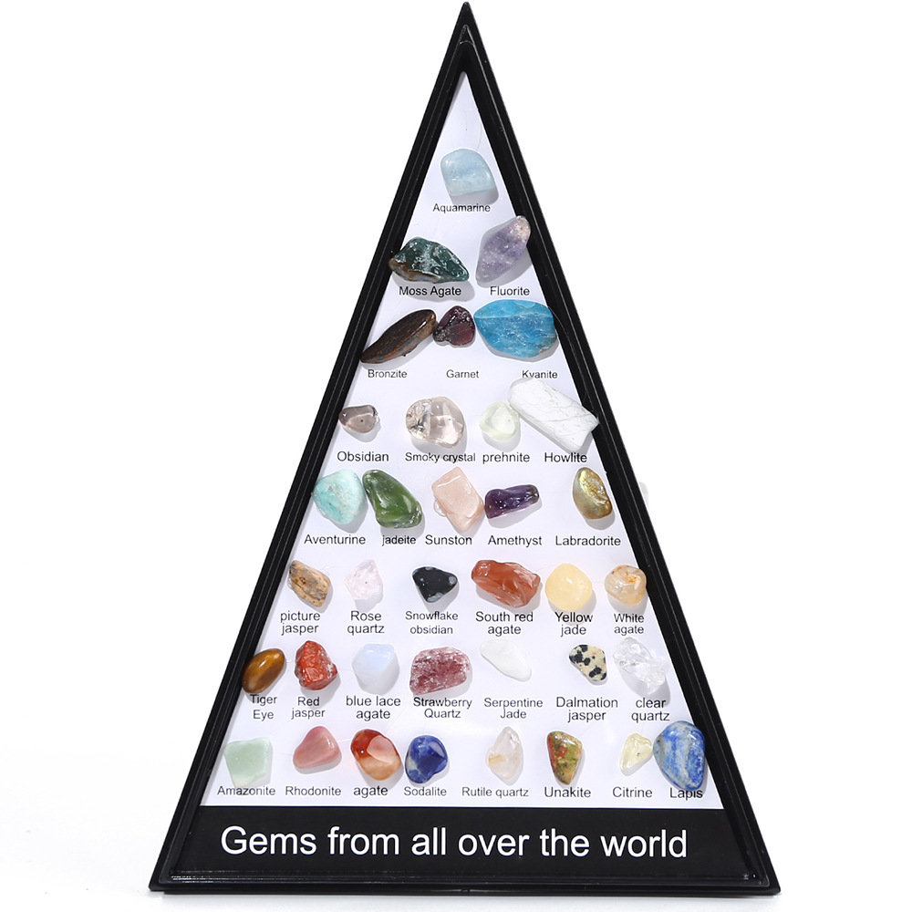 Premium Gemstone Quartz Crystal Set Hexagon Rose Healing Stones For Chakra Meditation  Home Decor 5
