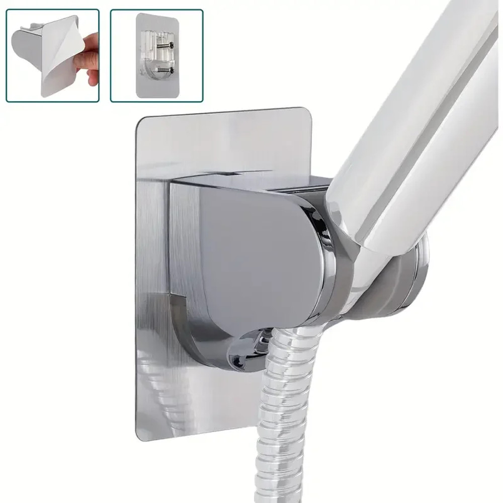 Adjustable Showerhead Holder SelfAdhesive NoDrill Wall Mount Bracket for Universal Household Sho