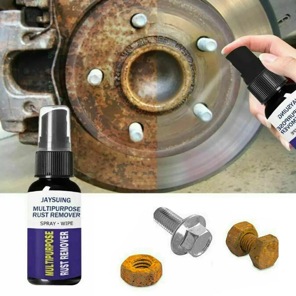 Potent Rust Remover for Cars, Multi-Purpose Anti-Rust Metal Chrome Cleaner, Car Detailing Maintenance & Protection