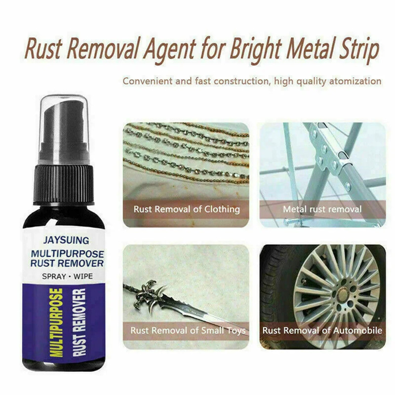 Potent Rust Remover for Cars, Multi-Purpose Anti-Rust Metal Chrome Cleaner, Car Detailing Maintenance & Protection