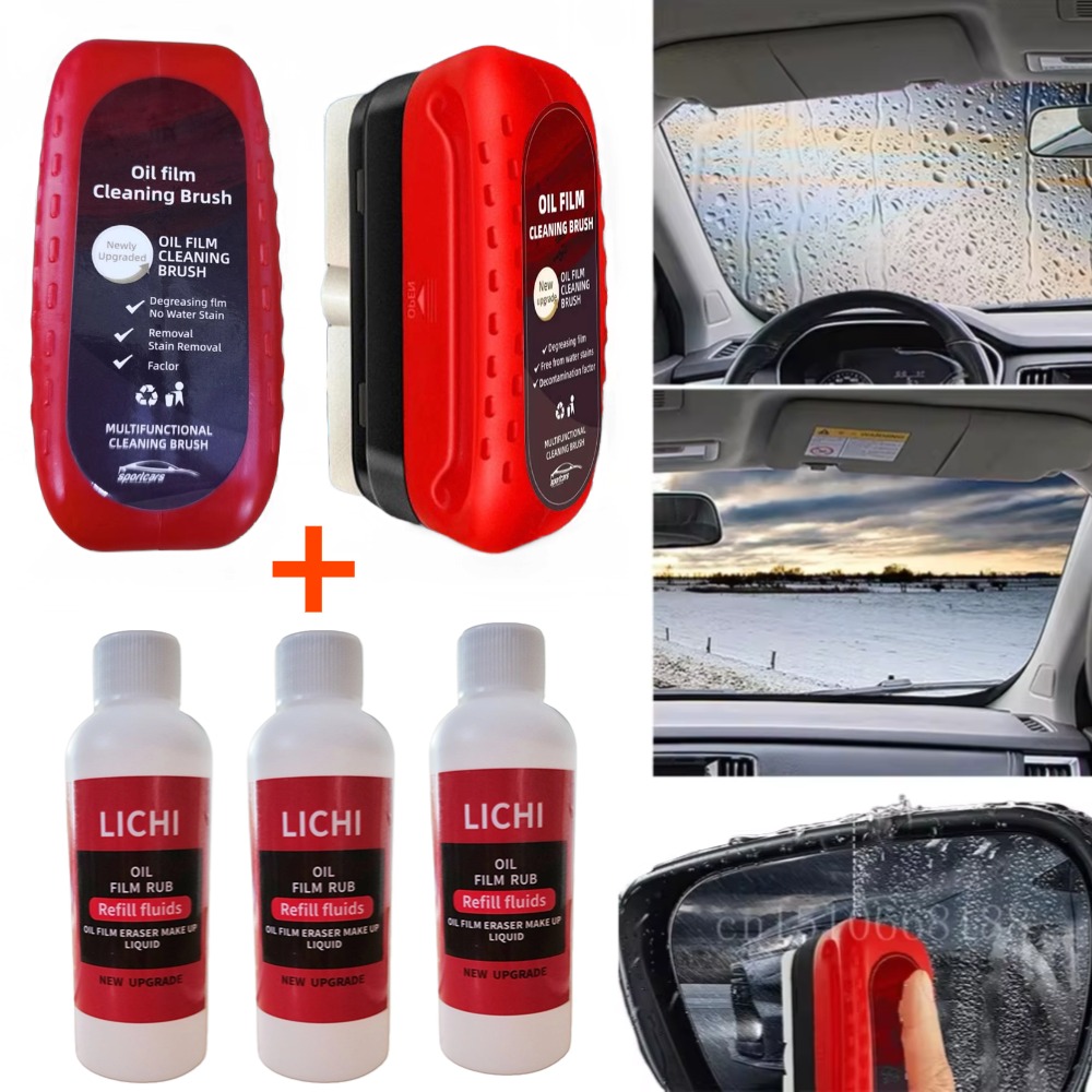 Car Glass Oil Film Remover Glass Cleaner Hydrophobic Glass Coating For Windshield Clear Auto Glass 0