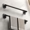 White Bathroom Towel Rack DrillFree SelfAdhesive Towel Holder SpaceSaving Towel Bar Rail