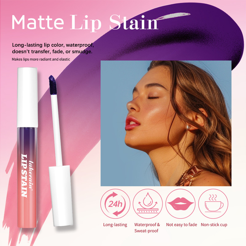 LongLasting Waterproof Lip Gloss Set TransferResistant Pink Lip Gloss For Women 1