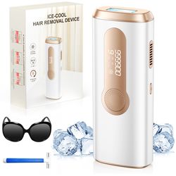 at home ipl hair removal machine, 990k flashes for full body use, painless & clinically effective (underarms,legs,face)