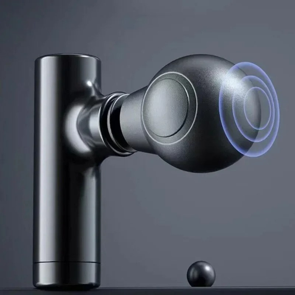 Mini Massage Gun with LCD Screen Portable Electric Muscle Fascia Massager for Neck Foot Body Rel