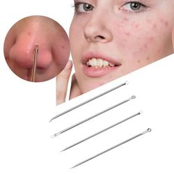 stainless steel acne needle set, dual-purpose pimple remover tools for clear skin
