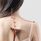 AntiStatic Wooden Head Massager Comb 6Claw Meridian Brush for Blood Circulation Gua Sha
