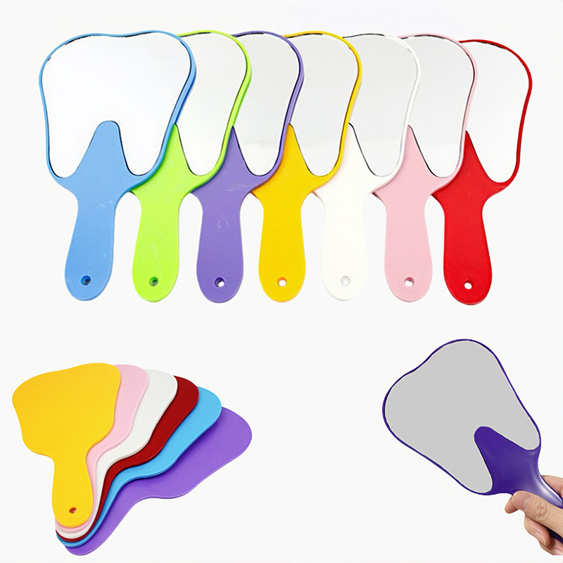 Unbreakable ToothShaped Dental Mouth Examination Mirror Handheld Oral  Makeup Accessory