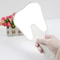 Unbreakable ToothShaped Dental Mouth Examination Mirror Handheld Oral Makeup Accessory