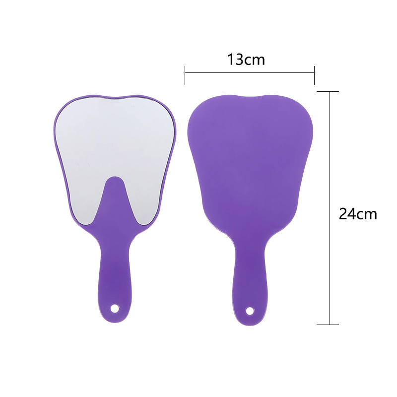 Unbreakable ToothShaped Dental Mouth Examination Mirror Handheld Oral  Makeup Accessory