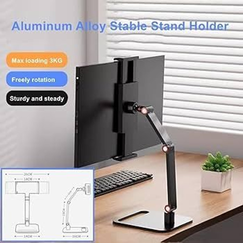 Adjustable Universal Desk Holder for 12173 Displays VESA Mount Monitor Stand with Expandable Base