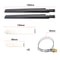 2Pcs X6Dbi Antenna Set for AX210 NGFF M2 WiFi Card Dual Band 245GHz MHF4 Extension Cable RPSMA