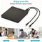 USB 20 External CDRW DVDROM Drive Slim Portable PlugandPlay CD DVD Player for Laptop PC