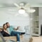Smart LED Ceiling Fan Light E26 E27 Base 2040W with Wireless Remote and 3 Lighting Modes for Livin