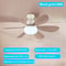 Smart LED Ceiling Fan Light E26 E27 Base 2040W with Wireless Remote and 3 Lighting Modes for Livin