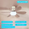 Smart LED Ceiling Fan Light E26 E27 Base 2040W with Wireless Remote and 3 Lighting Modes for Livin