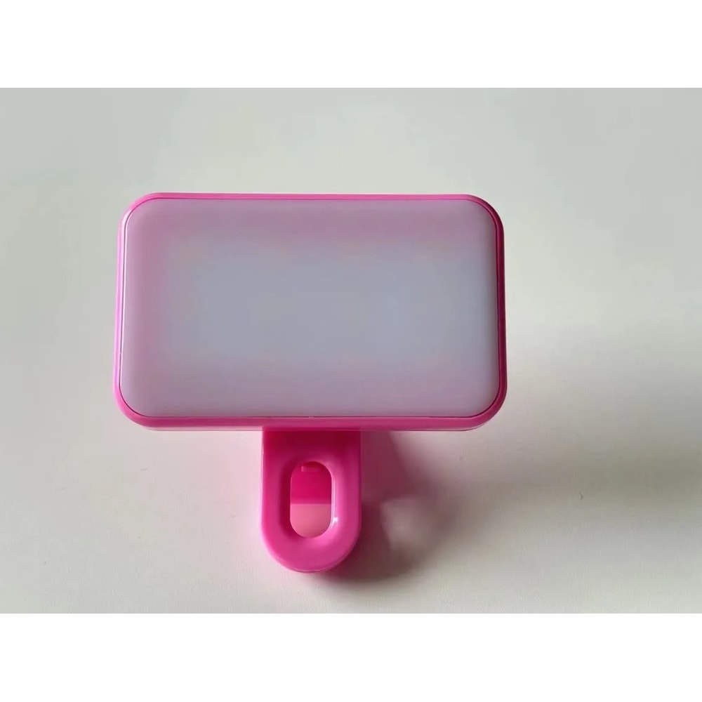 Rechargeable Mini Selfie Fill Light 3 Modes Adjustable Brightness ClipOn for Smartphones Laptops