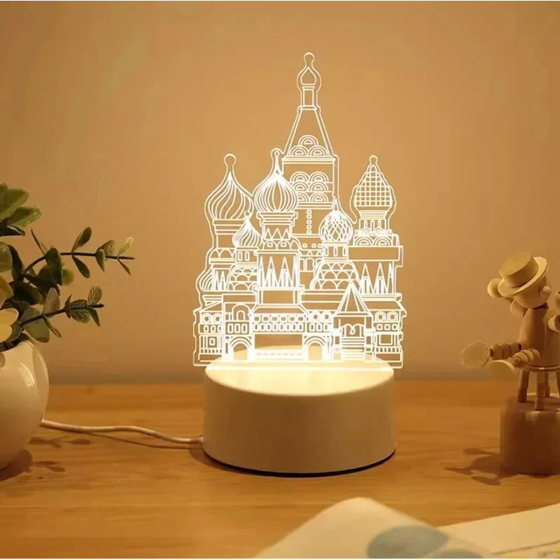 Atmosphere Lighting Small Table Lamp Cute Cartoon Bedside Night Light for Children Girls Best Fr