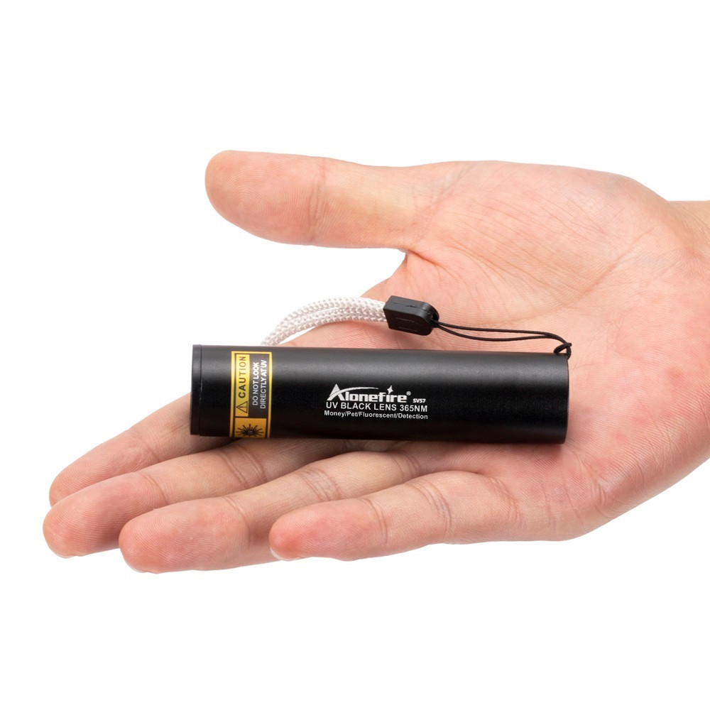 Mini 3W 365nm UV Flashlight Rechargeable Blacklight Torch for Manicures Pet Urine Tinea Scorpion