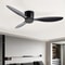 Modern 30W Ceiling Fan with Remote Control Low Floor DC Motor No Light Ideal Home Fan for Quiet C