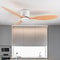 Modern 30W Ceiling Fan with Remote Control Low Floor DC Motor No Light Ideal Home Fan for Quiet C