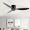 Modern 30W Ceiling Fan with Remote Control Low Floor DC Motor No Light Ideal Home Fan for Quiet C