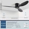 Modern 30W Ceiling Fan with Remote Control Low Floor DC Motor No Light Ideal Home Fan for Quiet C