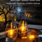 LED Solar Candles Flameless Rechargeable Waterproof Night Lights for Outdoor Garden Wedding Dec