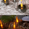 LED Solar Candles Flameless Rechargeable Waterproof Night Lights for Outdoor Garden Wedding Dec
