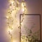 Battery Operated 20LED Golden Leaf Fairy Lights Copper Wire String Lights for Home Party Wedding