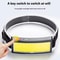 COB LED Rechargeable Headlamp Super Bright 180 Waterproof Head Light for Outdoor Running Camping