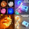 Battery Powered 10 Pack Mini Fairy Lights Waterproof Copper Wire with 3 Speed Modes for Outdoor H