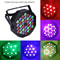 RGB DMX512 Flat Par Stage Light Sound Activated DJ Disco Party Lamp for Wedding Bar Club Holida