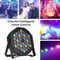 RGB DMX512 Flat Par Stage Light Sound Activated DJ Disco Party Lamp for Wedding Bar Club Holida
