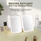 LED Touch Screen Folding Makeup Mirror USB Rechargeable 3 Light Modes Portable Cosmetic Tool