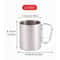 Portable Stainless Steel Camping Travel Cup With Carabiner Handle Outdoor Hiking Water Mug For Picn 4