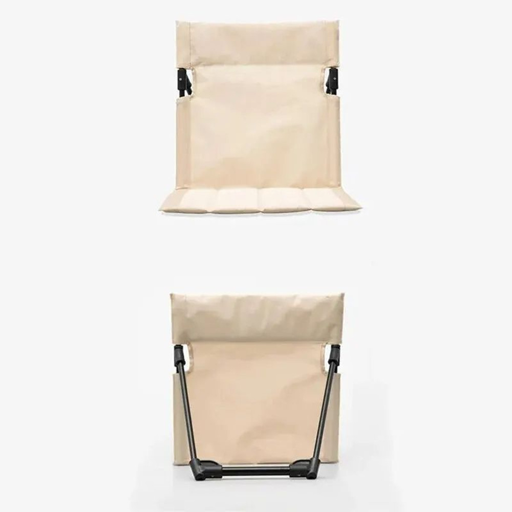 Foldable Camping Chair Outdoor Lazy Backrest Cushion Seat Portable Beach Chair For Garden Park Picn 5