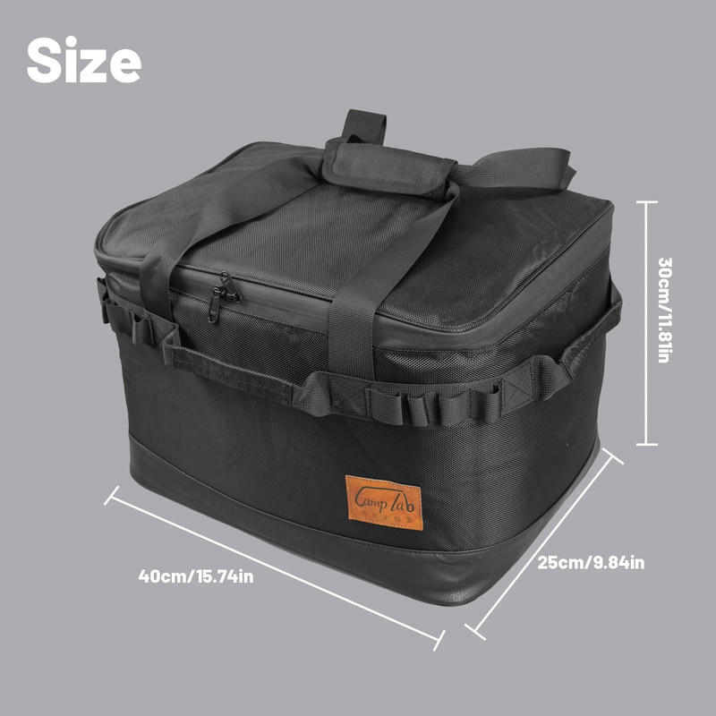 Camping Organizer Bag With Large Capacity MultiFunction Storage For Cookware Hiking Utensils And Ou