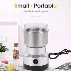 mini electric grinder, ultrafine baby food pulverizer, coffee & spice grinder, grain mill with stainless steel blades